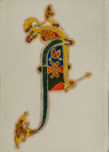 Inicial céltica The Book of Kells Letra A The Book of Kells